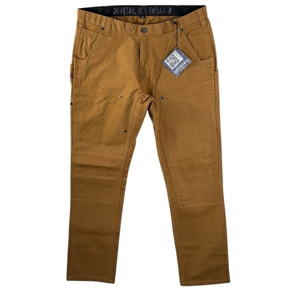 NWT Dovetail Workwear Maven X Saddle Brown Canvas Working Pants Womens Size 16 - Picture 4 of 8